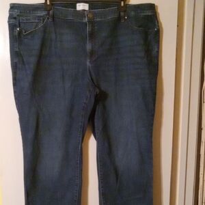 Lane Bryant Mid Rise Signature Fit Straight Leg Denim Jeans